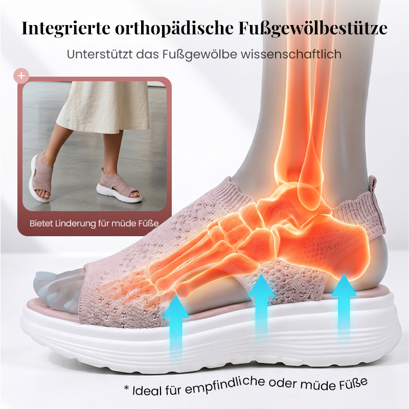 WIZA - Sandales à plateau en tricot respirantes – légères et confortables