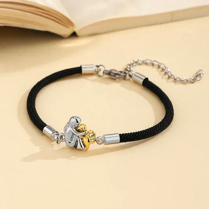 Katy™ - Bracelet Cordon avec Icône de Chien