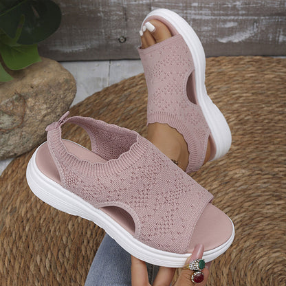 WIZA - Sandales à plateau en tricot respirantes – légères et confortables