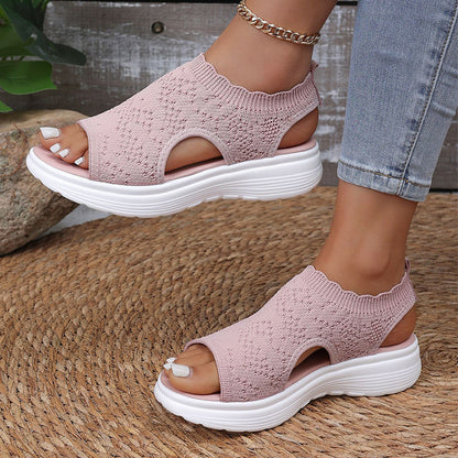 WIZA - Sandales à plateau en tricot respirantes – légères et confortables